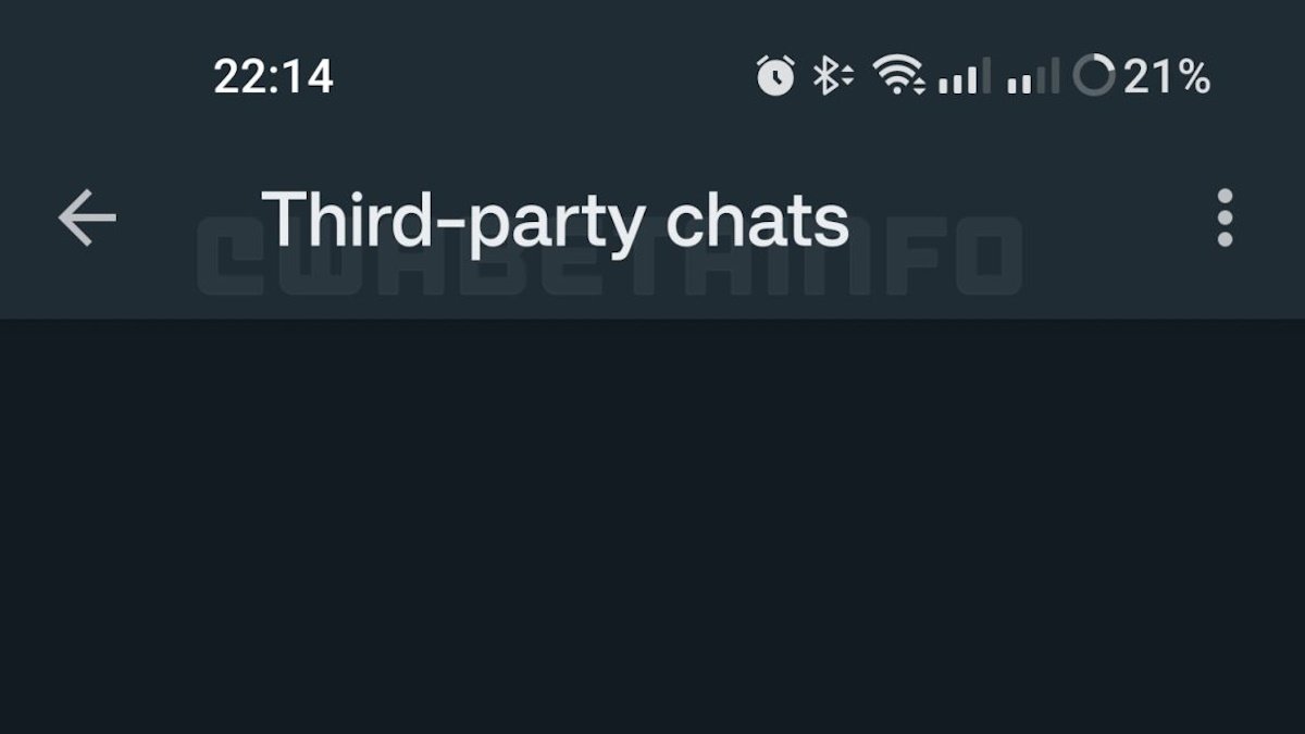 Section Discussions tierces de WhatsApp Section Discussions tierces de WhatsApp