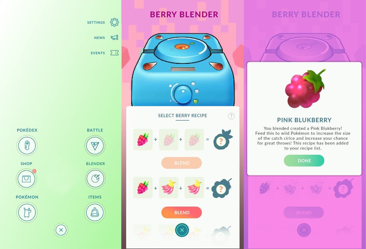 Article Pokmon GO Berry Blender, la solution innovante pour gérer votre inventaire débordant de baies, fabriqué par des fans