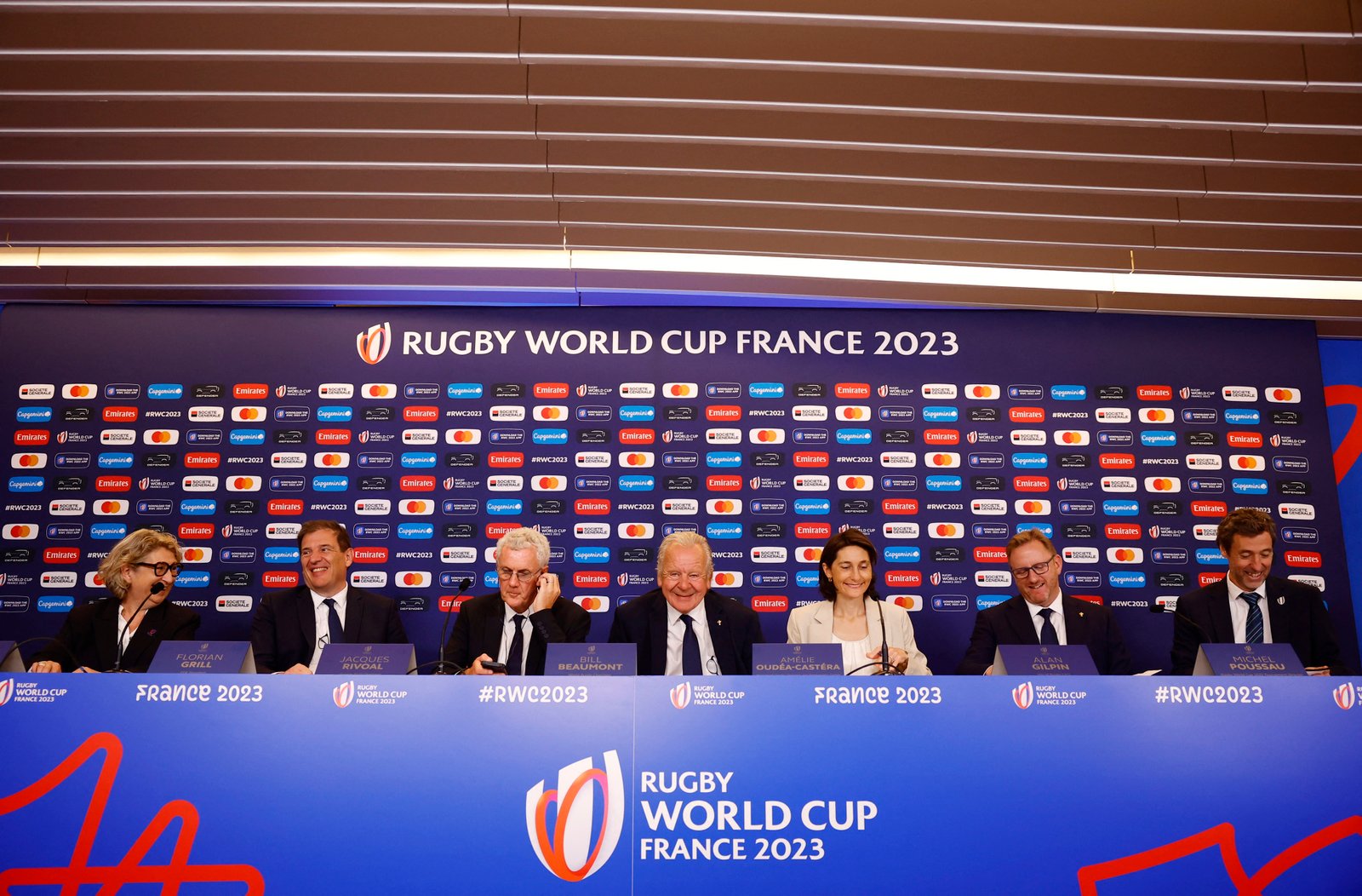 Conférence de presse d'ouverture de la Coupe du monde de rugby