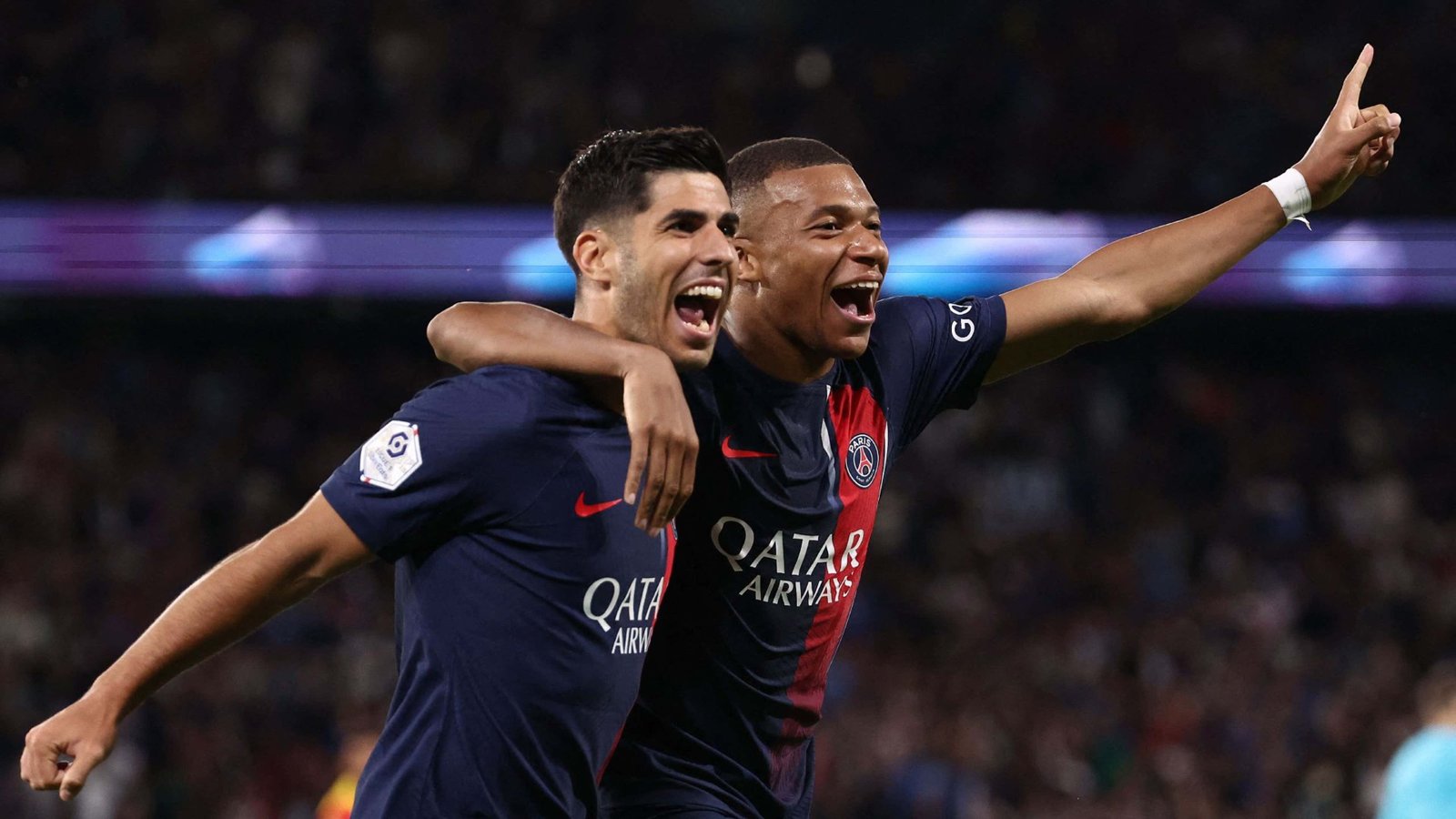Marco Asensio Kylian Mbappé PSG 2023-24