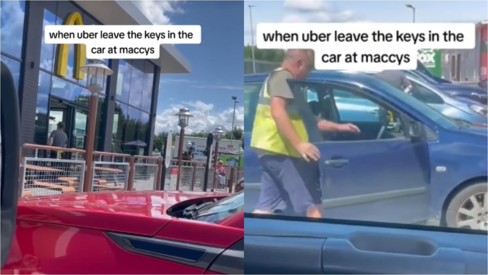 TikToker prend la voiture du conducteur d’Uber Eats après avoir laissé les clés sur le contact chez McDonalds – Dexerto