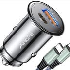 Best Car Phone Mount for 2023 8 Ainope Mini Fast USB Car Charger