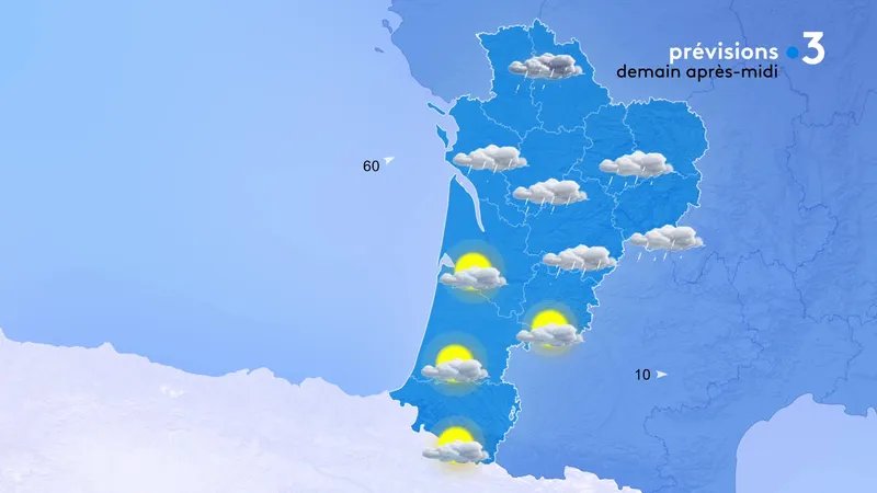 Les claircies prsentes ds le matin sur le sud gagneront la Gironde dans l'aprs-midi.