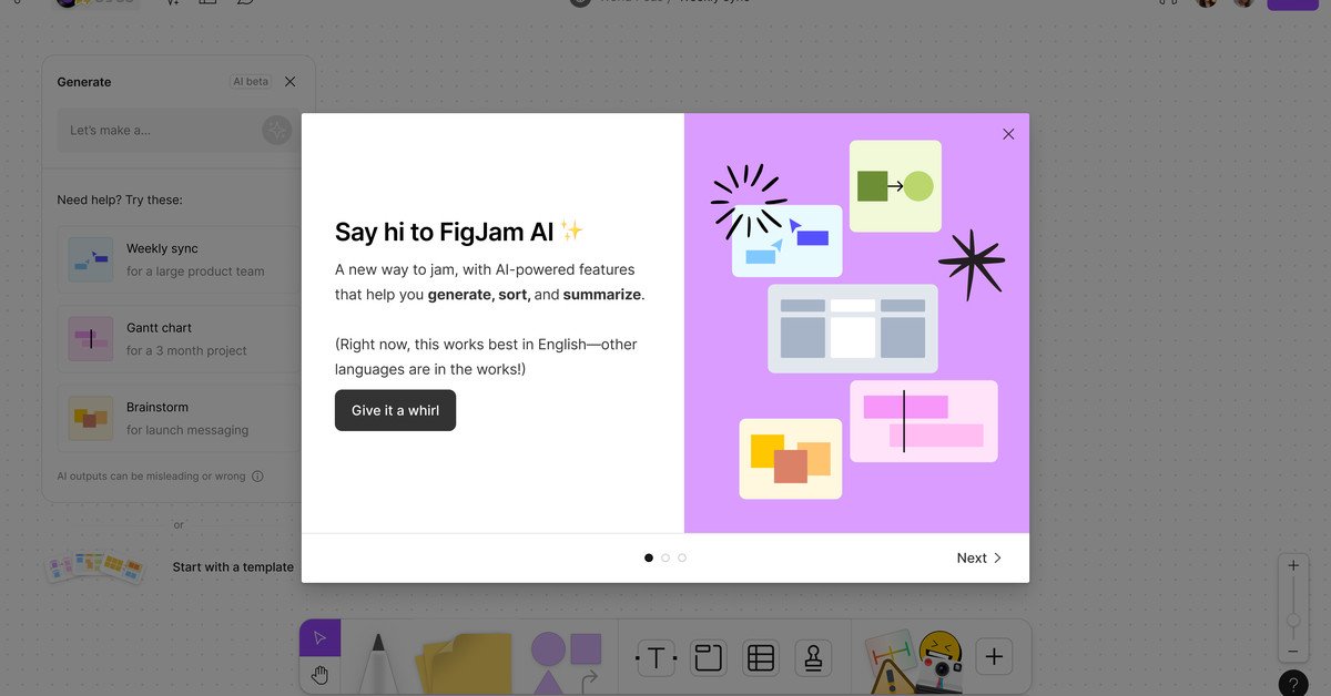Figma présente FigJam AI pour épargner aux concepteurs une préparation de planification ennuyeuse