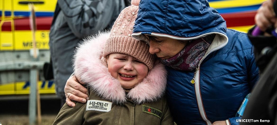 La France continuera de se mobiliser pour que les enfants ukrainiens qui fuient la guerre soient accueillis et protgs
