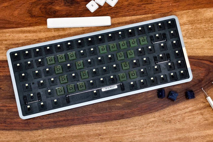 Lofree Flow review: This low-profile keyboard changed me | Digital Trends 4 Kailh Ghost linear low profile hot-swappable mechanical keyboard switches on Lofree Flow.