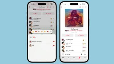emoji de liste de lecture collaborative Apple Music