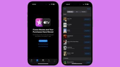 Liste de souhaits de films iTunes iOS 17 3