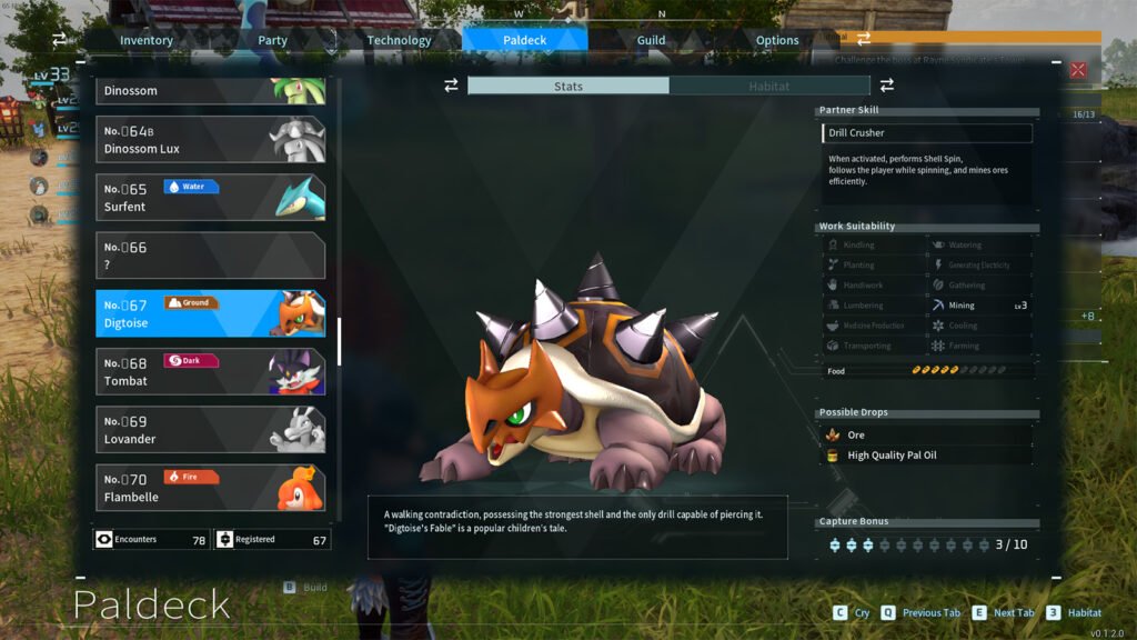 Comment obtenir et cultiver du charbon à Palworld Palworld comment obtenir et cultiver du charbon dans Palworld Digtoise capture d'écran