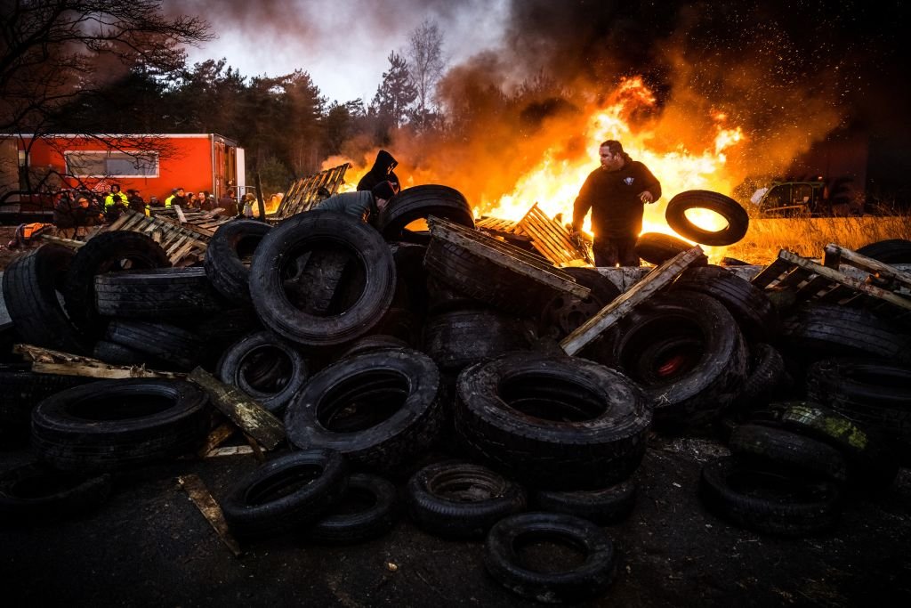 BELGIQUE-PAYS-BAS-AGRICULTURE-PROTESTATION BELGIQUE-PAYS-BAS-AGRICULTURE-PROTESTATION