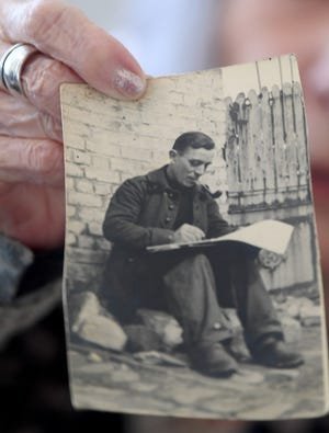 Photo de l'oncle de Daniele Greene, Robert Moreau, que les Allemands ont fait prisonnier de guerre.