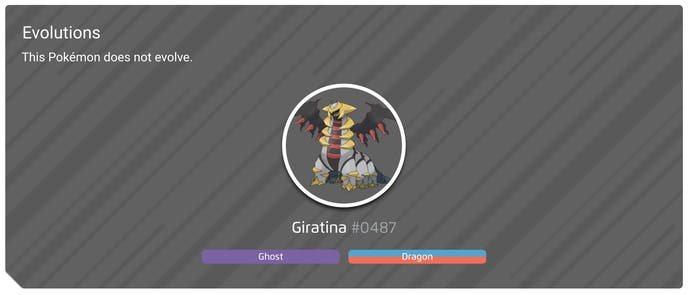 Compteurs faiblesses et mouvements de Pokmon Go Giratina