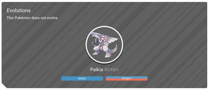 Compteurs faiblesses et mouvements de Pokmon Go Palkia