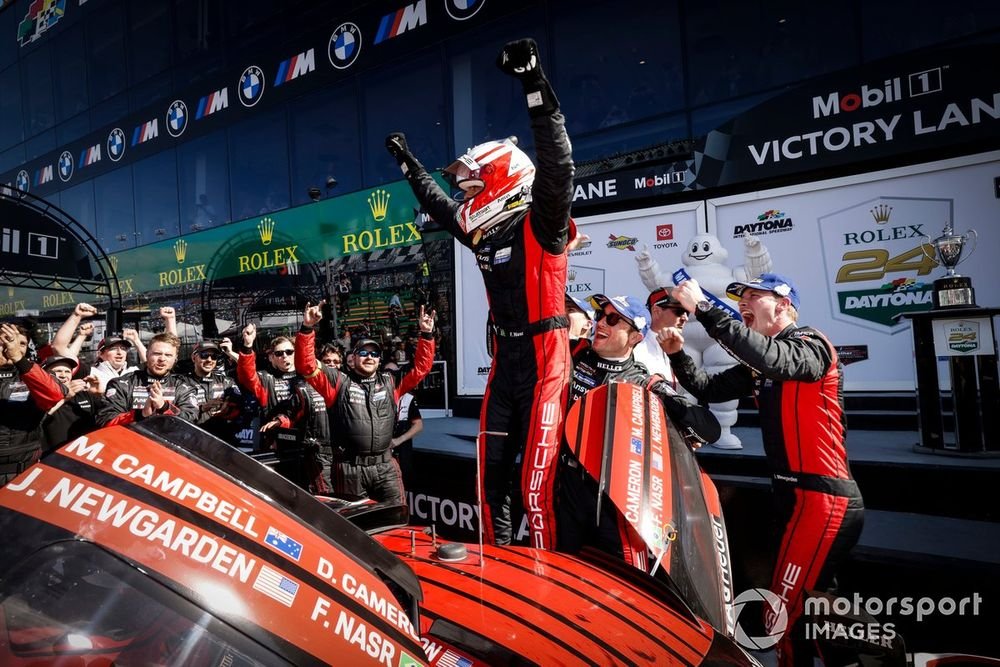 Porsche 963 n°7 du Team Penske Motorsport : Dane Cameron, Felipe Nasr, Matt Campbell, Josef Newgarden