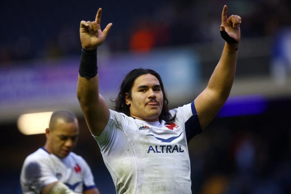 Posolo Tuilagi devrait faire sa première titularisation en France en deuxième ligne contre l'Italie à Lille (Action Images via Reuters)