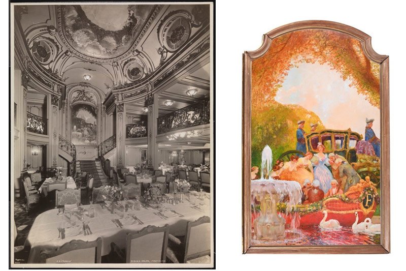 Un tableau commandé pour le SS France est mis aux enchères