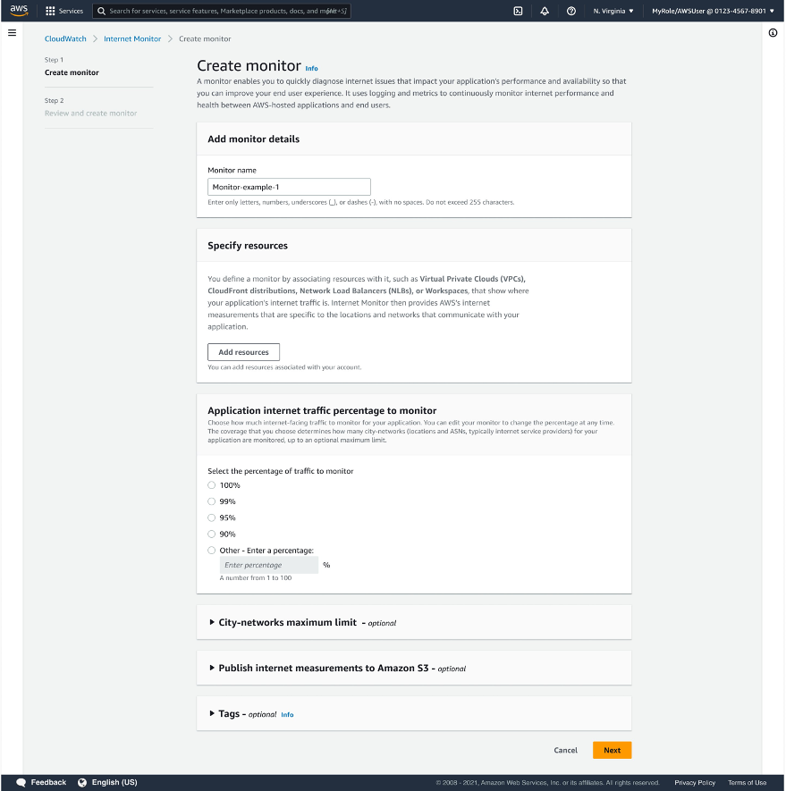 Améliorez l’observabilité des équilibreurs de charge réseau à l’aide d’Amazon CloudWatch Internet Monitor |  Services Web Amazon