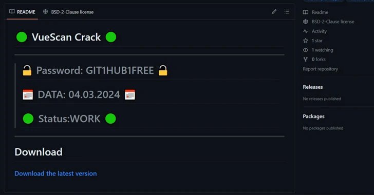 Des pirates utilisent un logiciel piraté sur GitHub pour diffuser RisePro Info Stealer