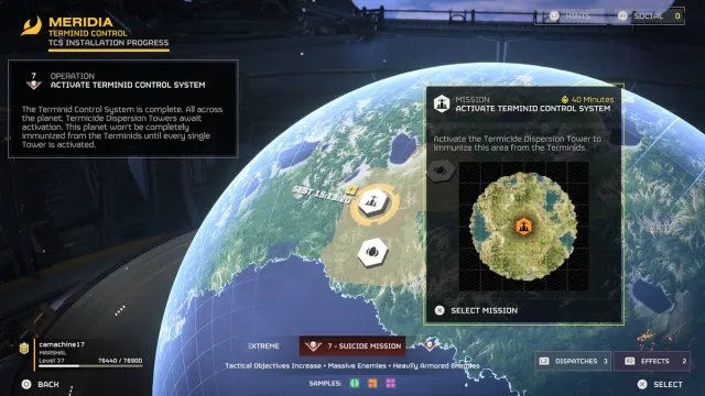 Helldivers 2 : Comment activer la tour terminicide
