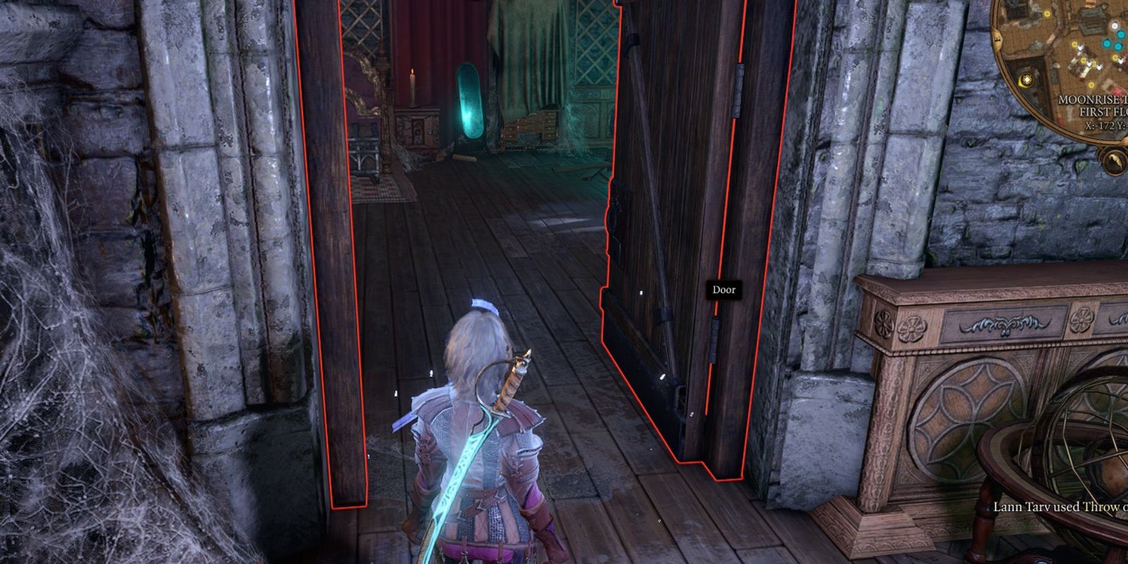 porte verrouillée pour imiter le coffre BG3