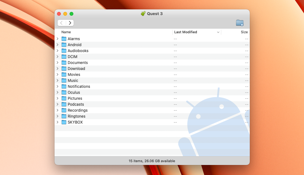 Les fichiers de quête s'ouvrent sur un Mac.