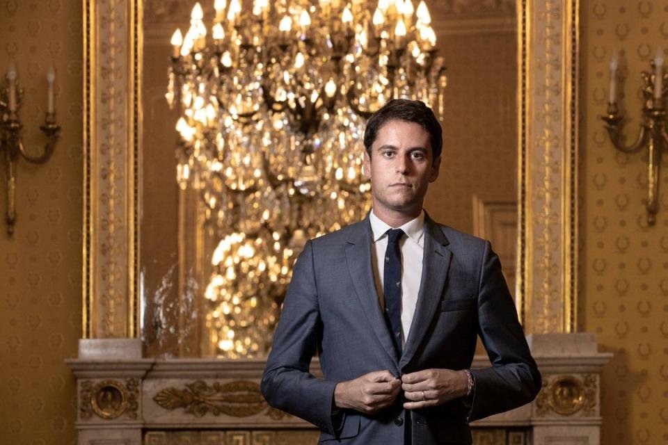 La nomination de Gabriel Attal s'inscrit dans une tentative du président Macron de renforcer l'attractivité de son parti (AFP via Getty Images)