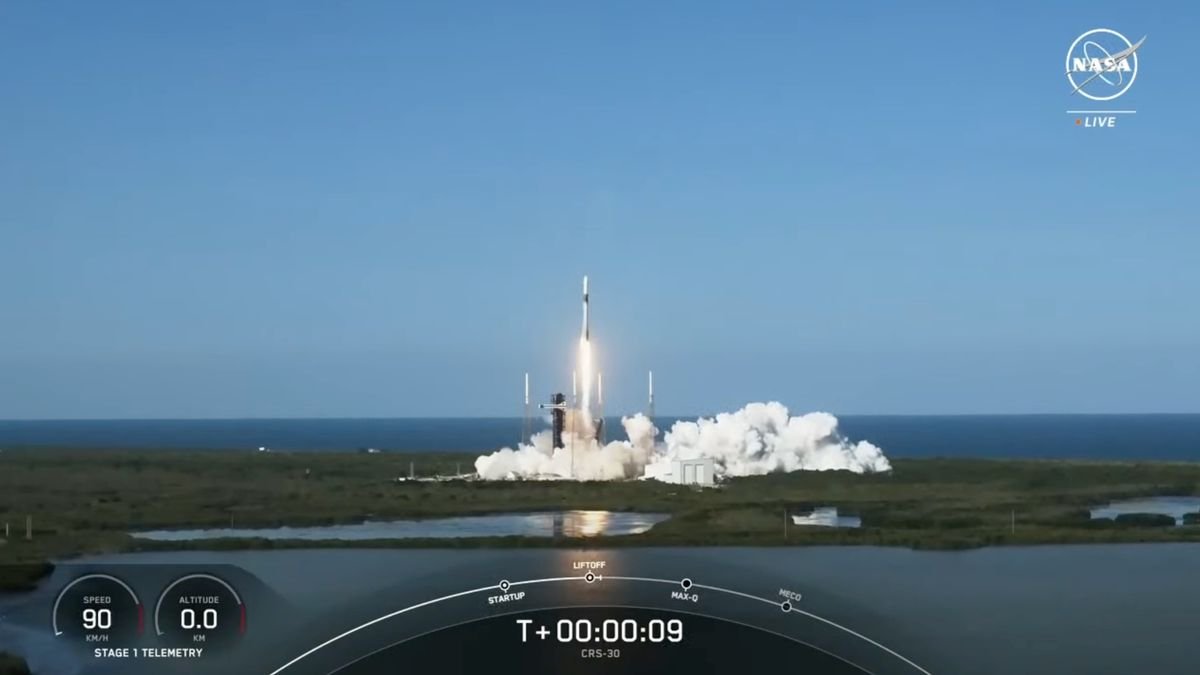 SpaceX lance sa 30e mission cargo Dragon vers l’ISS (vidéo)