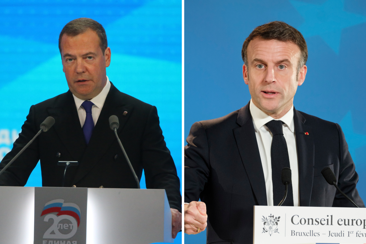 Medvedev et Macron