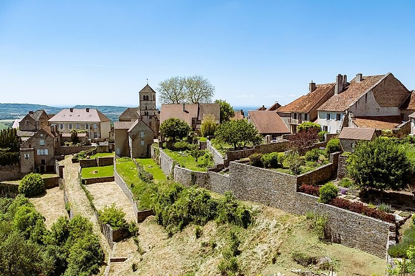 The picturesque Chteau-Chalon, France