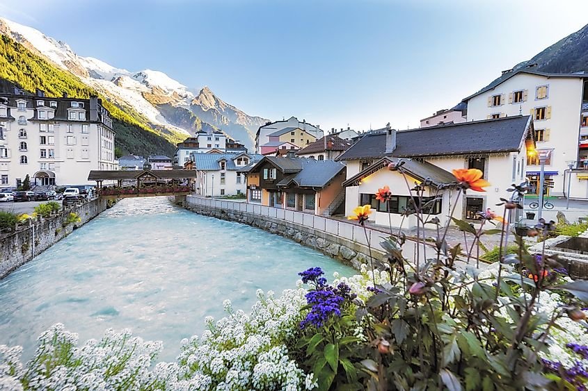La magnifique ville de Chamonix, France