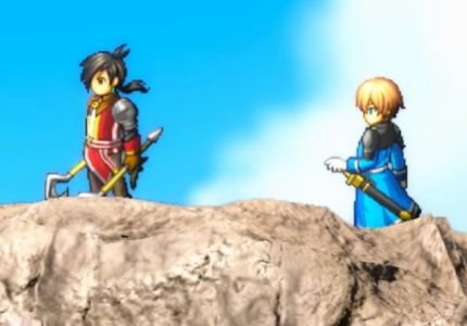 Chronique d'Eiyuden Cent héros, Nowa et Seign debout sur une falaise Thumb
