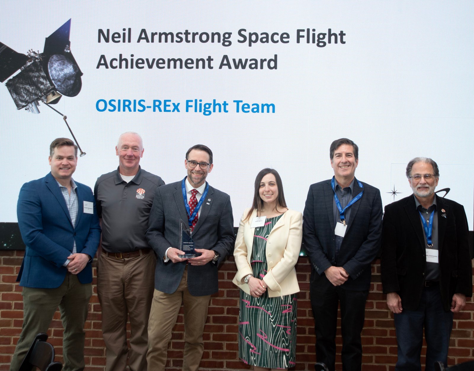 OSIRIS-REx de la NASA remporte le Neil Armstrong Space Flight Achievement Award – NASA
