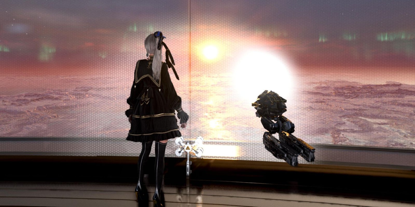 Une photo d'Eve et de son drone - Stellar Blade
