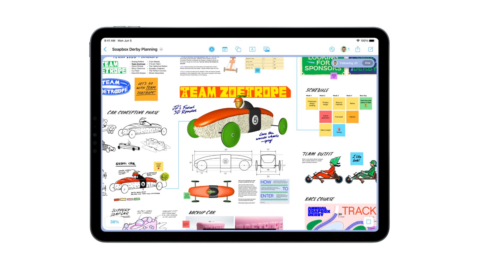 iPad 17 forme libre