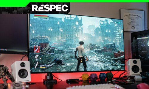 Lies of P s'exécute sur un moniteur de jeu.