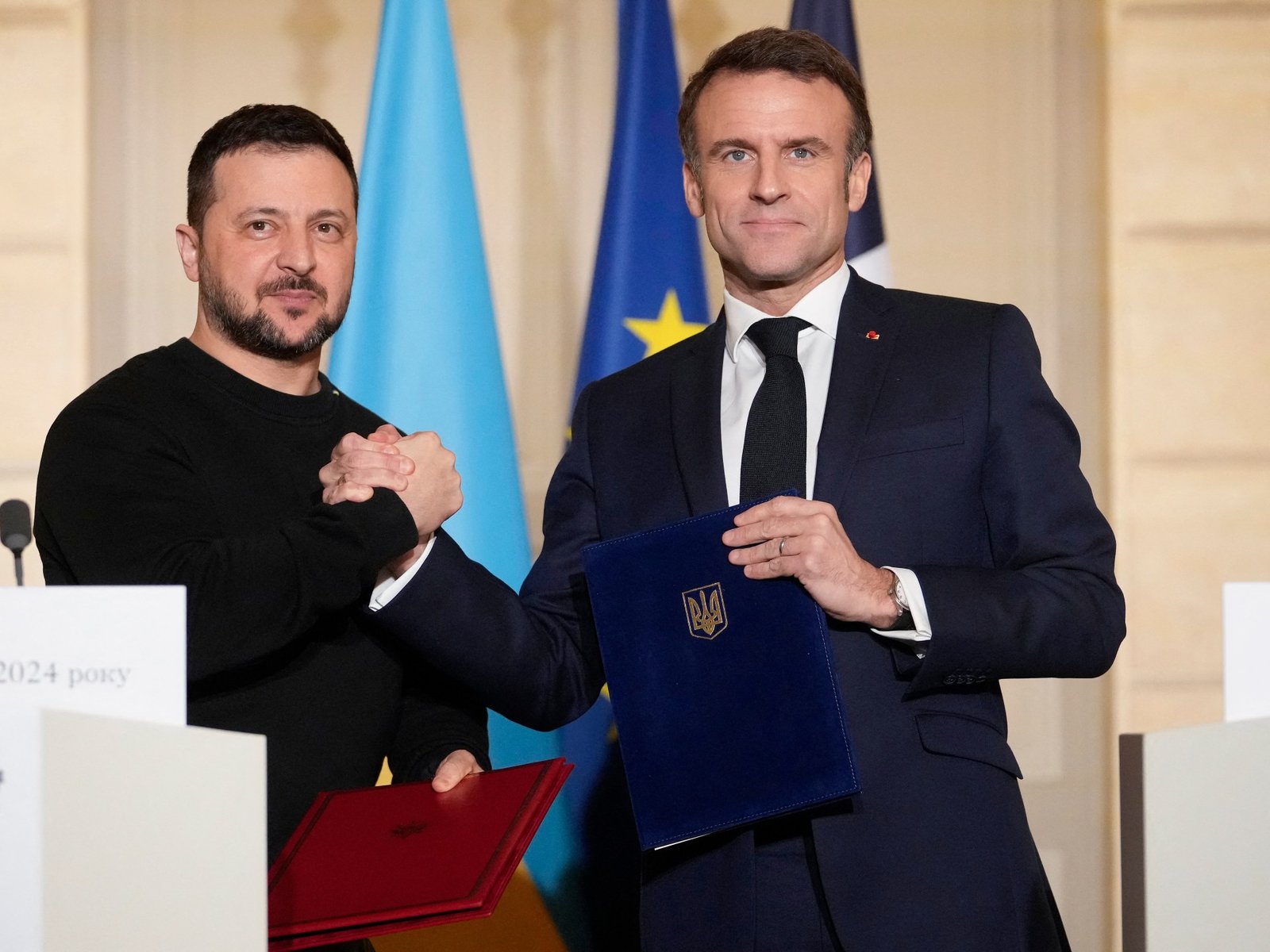 Frances Macron n’exclut pas l’envoi de troupes en Ukraine