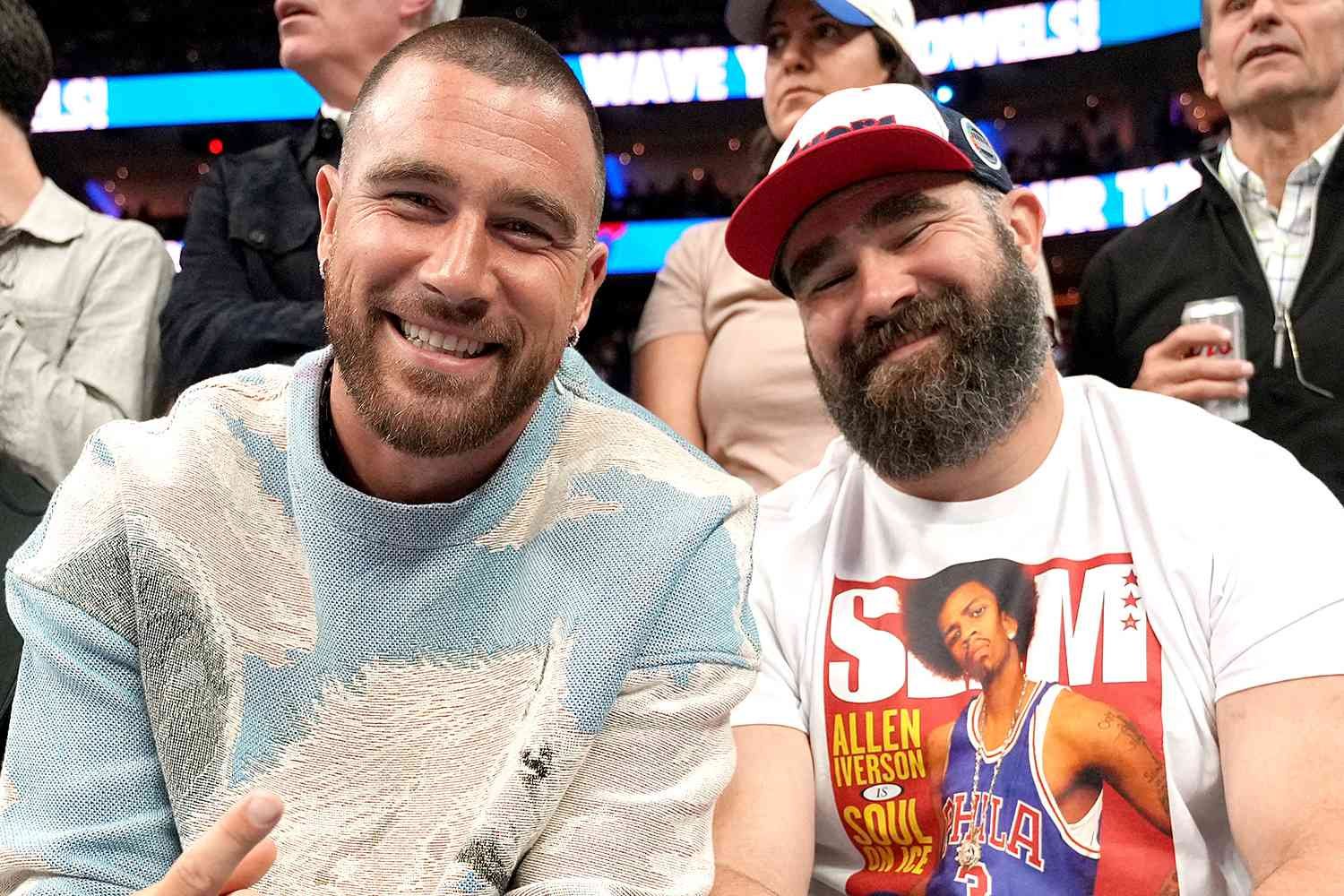 Travis et Jason Kelce emmènent le podcast « New Heights » en France pour un enregistrement en direct à Stagwell Sport Beach 2024