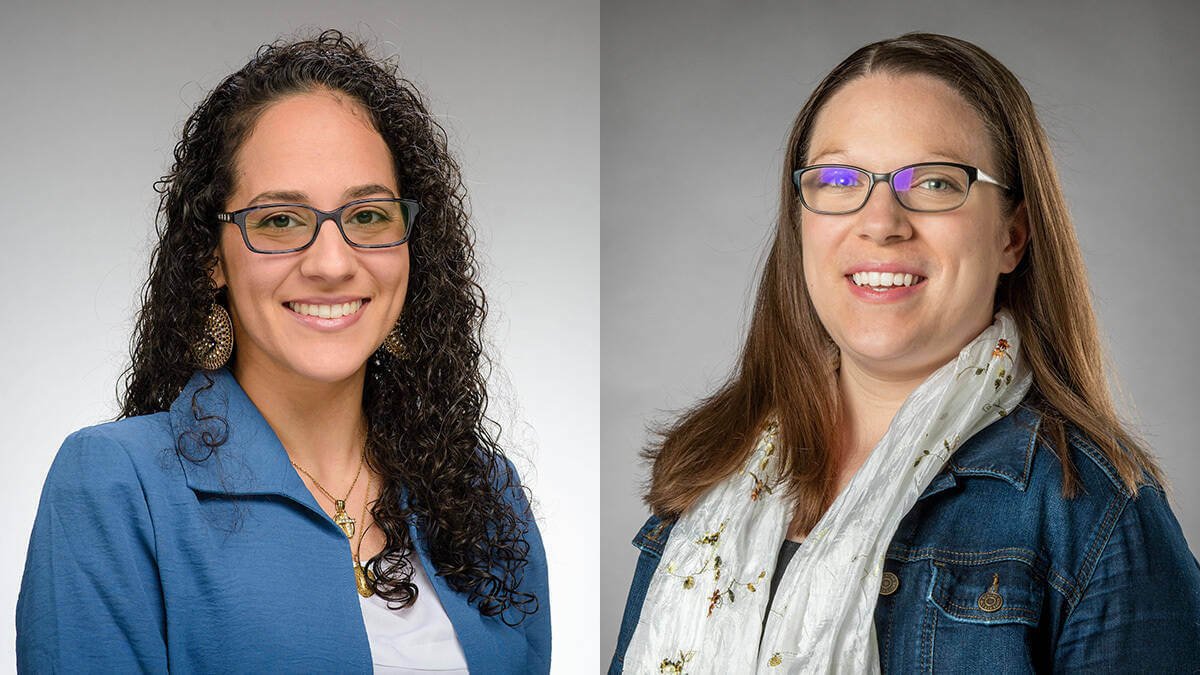 Une équipe interdisciplinaire de professeurs pour créer un nouveau programme d'études pour une informatique responsable 1 Portraits côte à côte des professeurs Karla Badillo-Urquiola et Katherine Walden