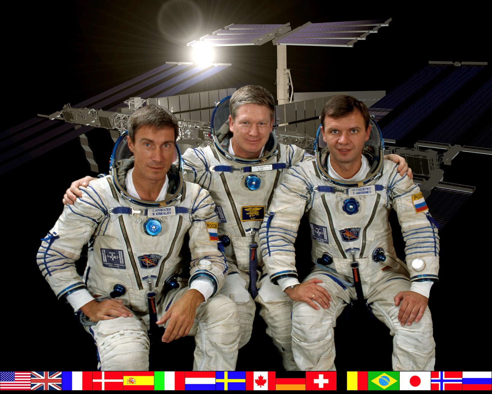 L’équipage conjoint de l’expédition 1 de la station spatiale NASA-Roscosmos