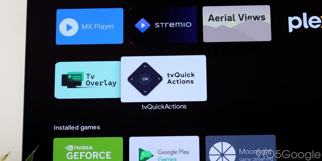 Applications TV Android - Actions TVQuick