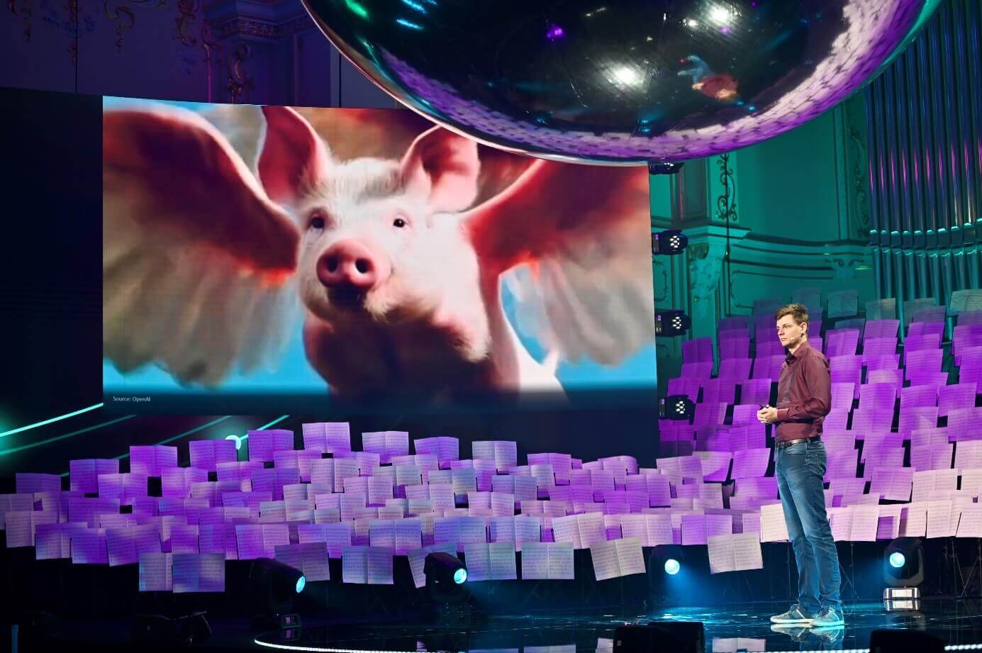 Et les cochons pourraient voler (les modèles d'IA génératifs peuvent être magistralement artistiques) Et les cochons pourraient voler (les modèles d’IA génératifs peuvent être magistralement artistiques)