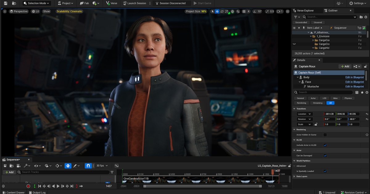 Intégration des capacités de MetaHuman et Marvelous Designer dans l’UEFN