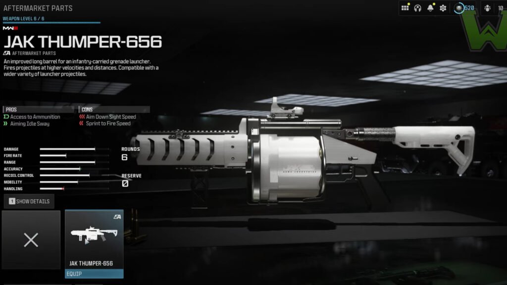 Équipement MW3 JAK Thumper 656