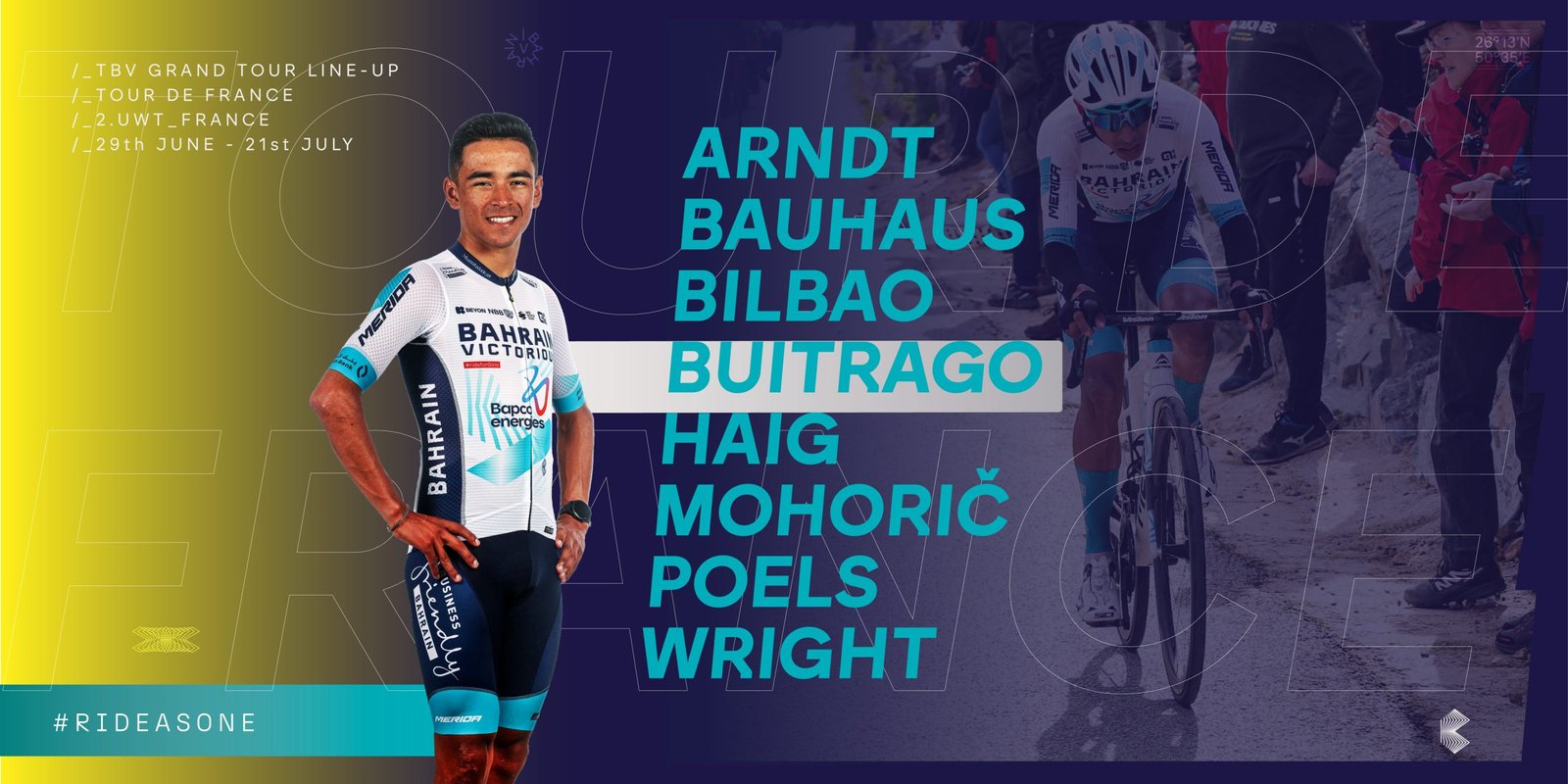 Santiago Buitrago mène l’équipe victorieuse de Bahreïn au Tour de France – Team Bahrain