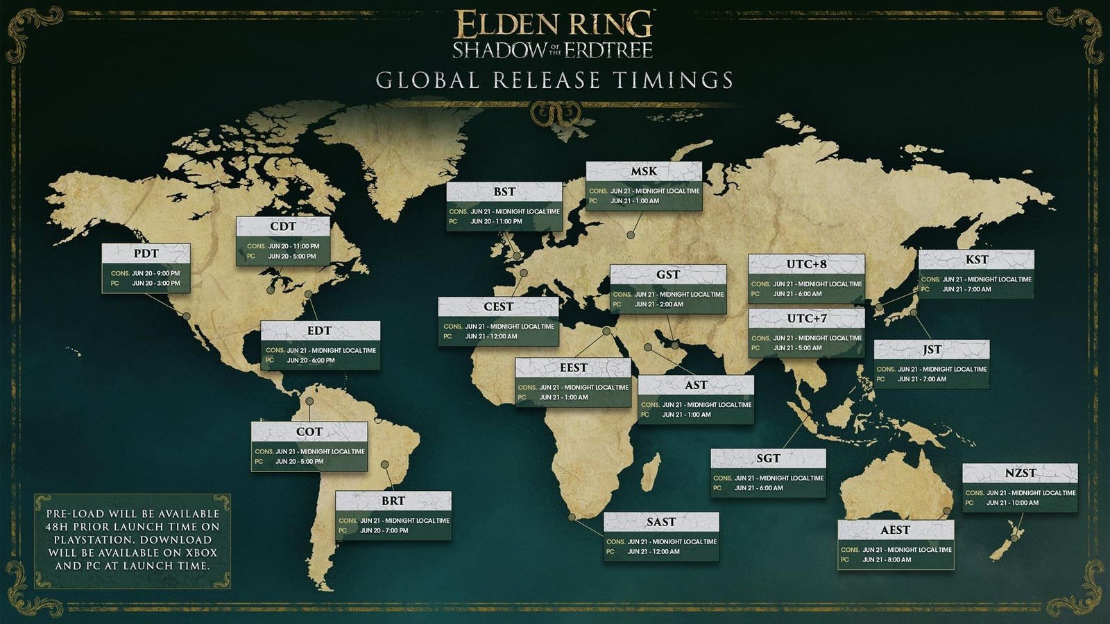 Voici The Elden Ring: Shadow Of The Erdtree et les délais de préchargement pour le lancement