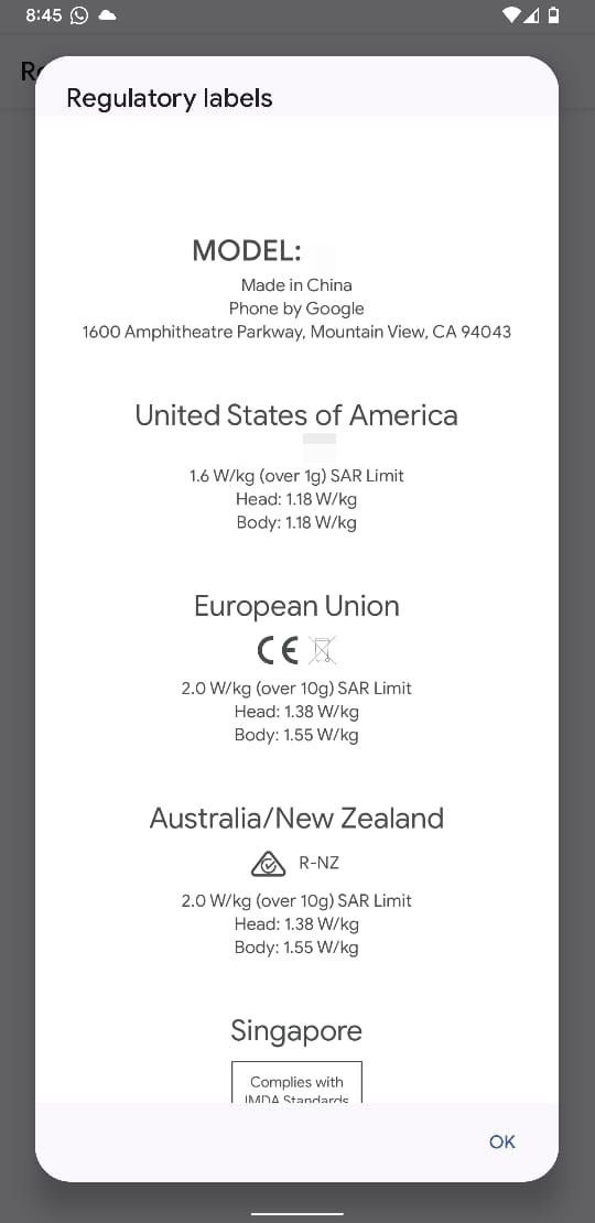 pour trouver la valeur DAS de votre appareil et d'autres informations réglementaires.
