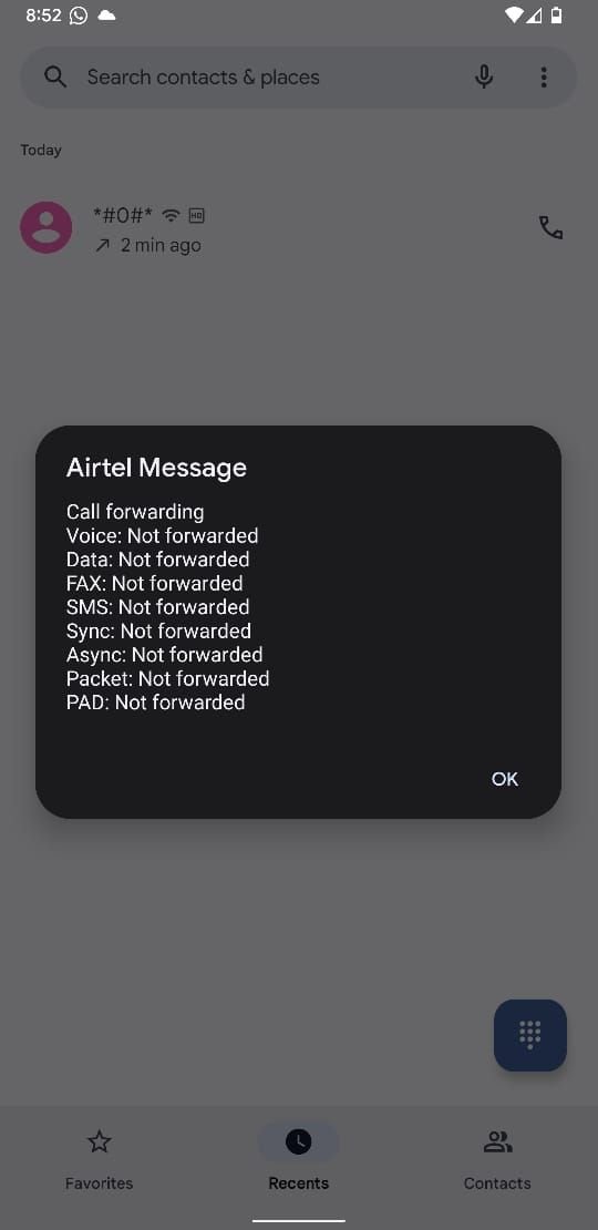 pour vérifier si la fonctionnalité est active sur votre téléphone.