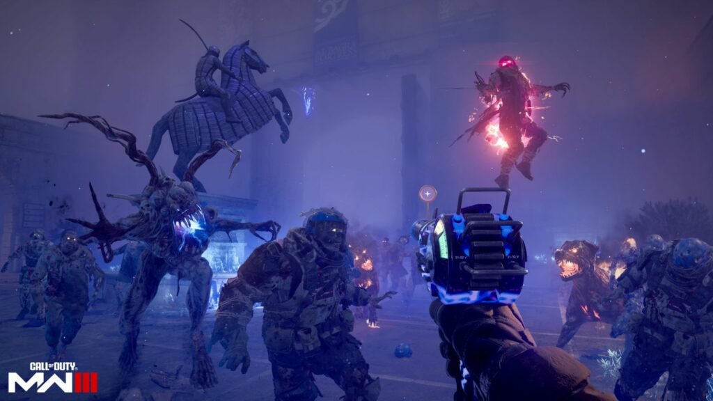 Faille instable remplie de divers types de morts-vivants dans Modern Warfare 3 Zombies