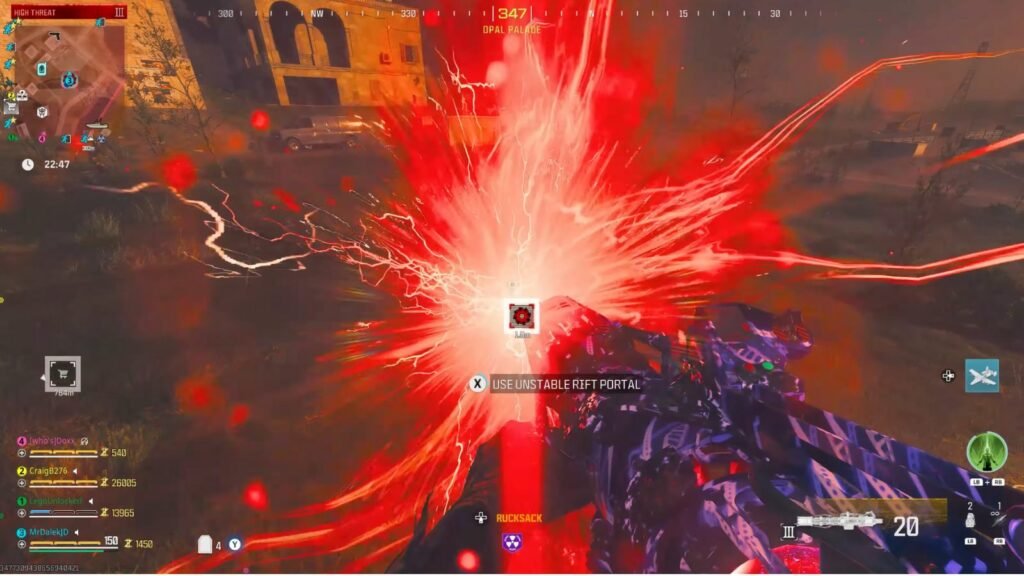 Portail de faille instable dans Modern Warfare 3 Zombies