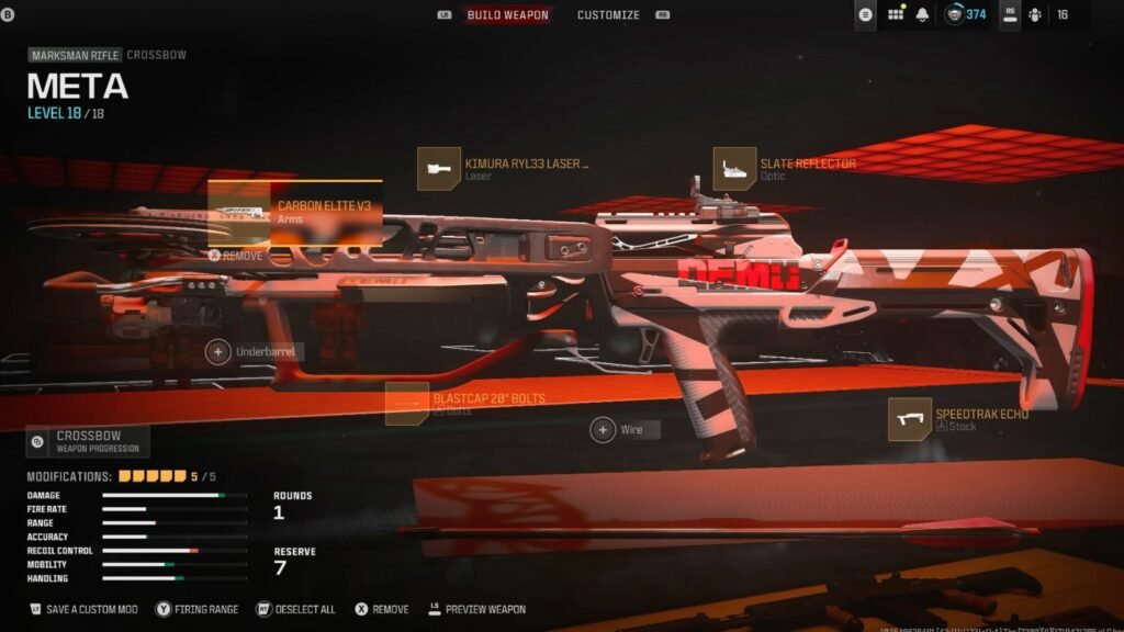 Configuration de l'arbalète pour le défi Unstable Rift dans Modern Warfare 3 Zombies